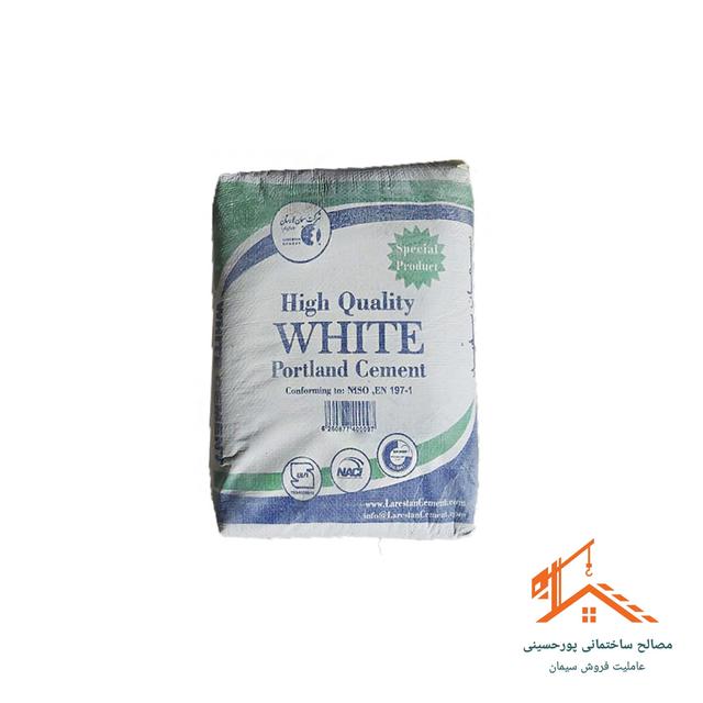 سیمان سفید 40 کیلویی پاکتی لار- عمده