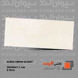 سرامیک 30*90 پولیش مدل الماس کرمی الوند درجه یک