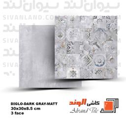 سرامیک 30*30 مات مدل دیگلو خاکستری الوند درجه یک