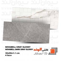 سرامیک 30*90 پولیش مدل نوابل تیره الوند درجه یک