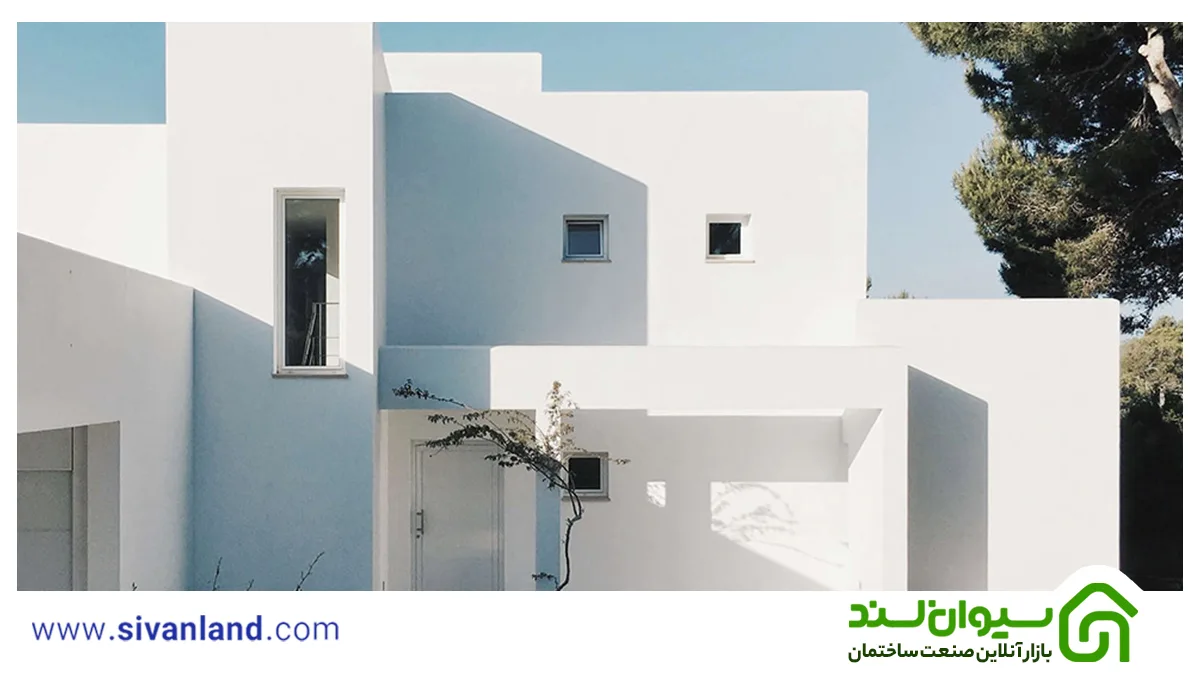 راهنمای جامع نمای سیمان سفید؛ از طراحی مدرن تا کلاسیک 2 2 نمای سیمان سفید