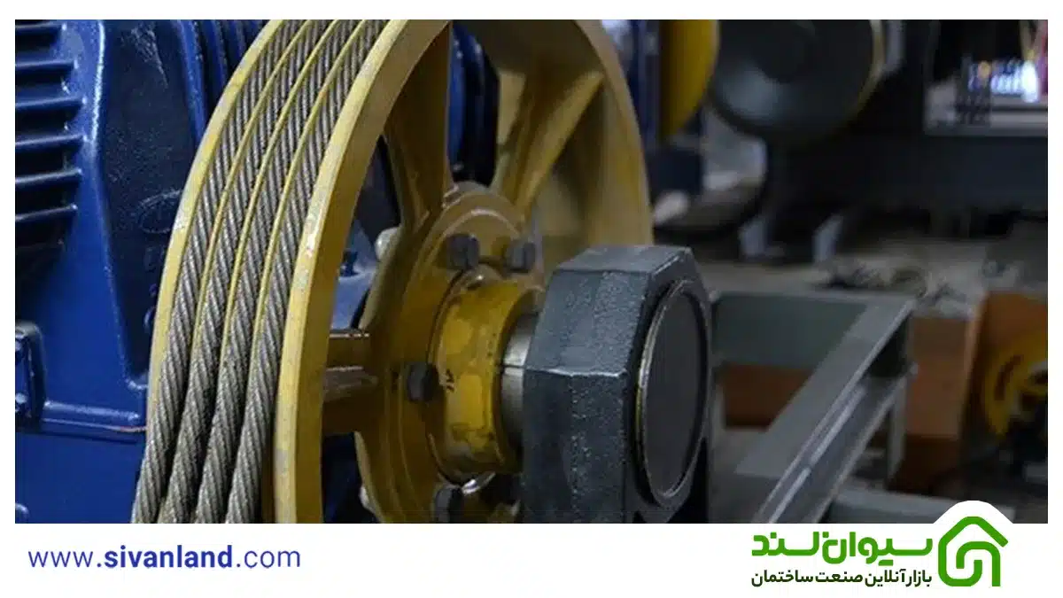 نحوه تعمیر موتور آسانسور 3 4 خوردگی فلکه موتور آسانسور