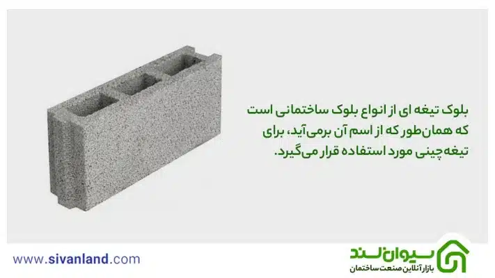 بلوک تیغه ای از انواع بلوک ساختمانی است که همان‌طور که از اسم آن برمی‌آید، برای تیغه‌چینی مورد استفاده قرار می‌گیرد.