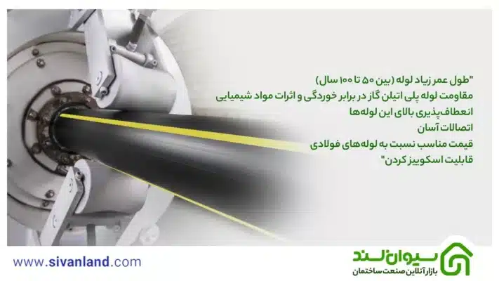 مزایای لوله پلی اتیلن گازرسانی