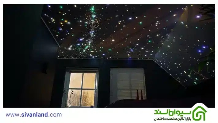 نورپردازی با کریستال نوری سقف کهکشانی