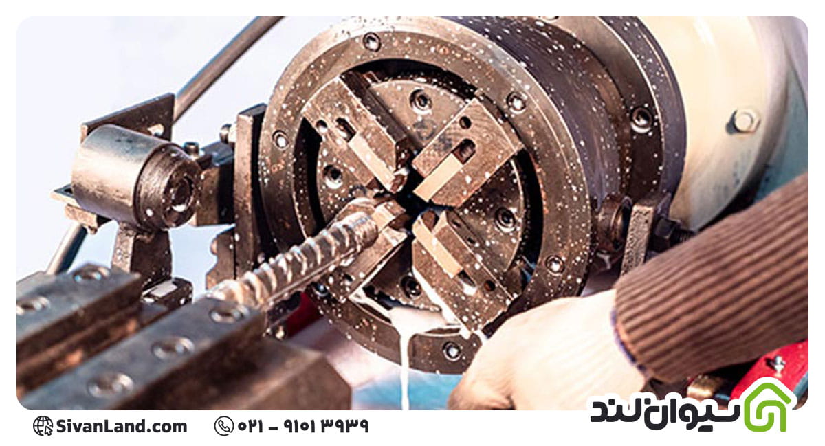 برش میلگرد با دستگاه حدیده