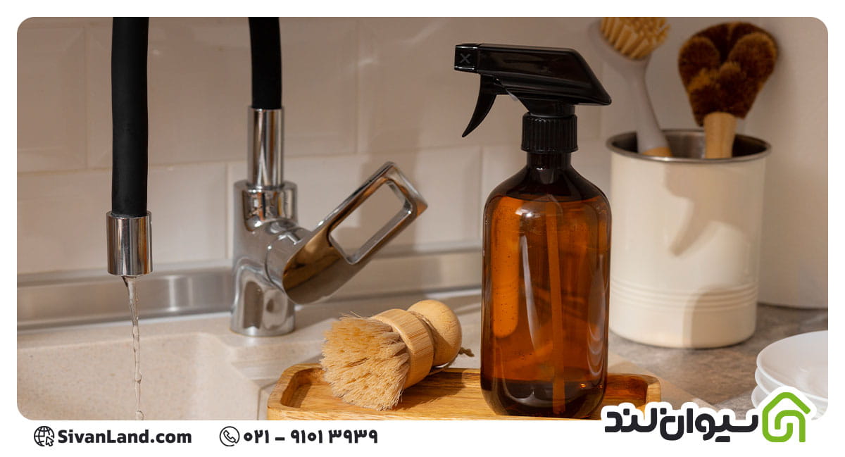 تمیز کردن شیرآلات با سرکه