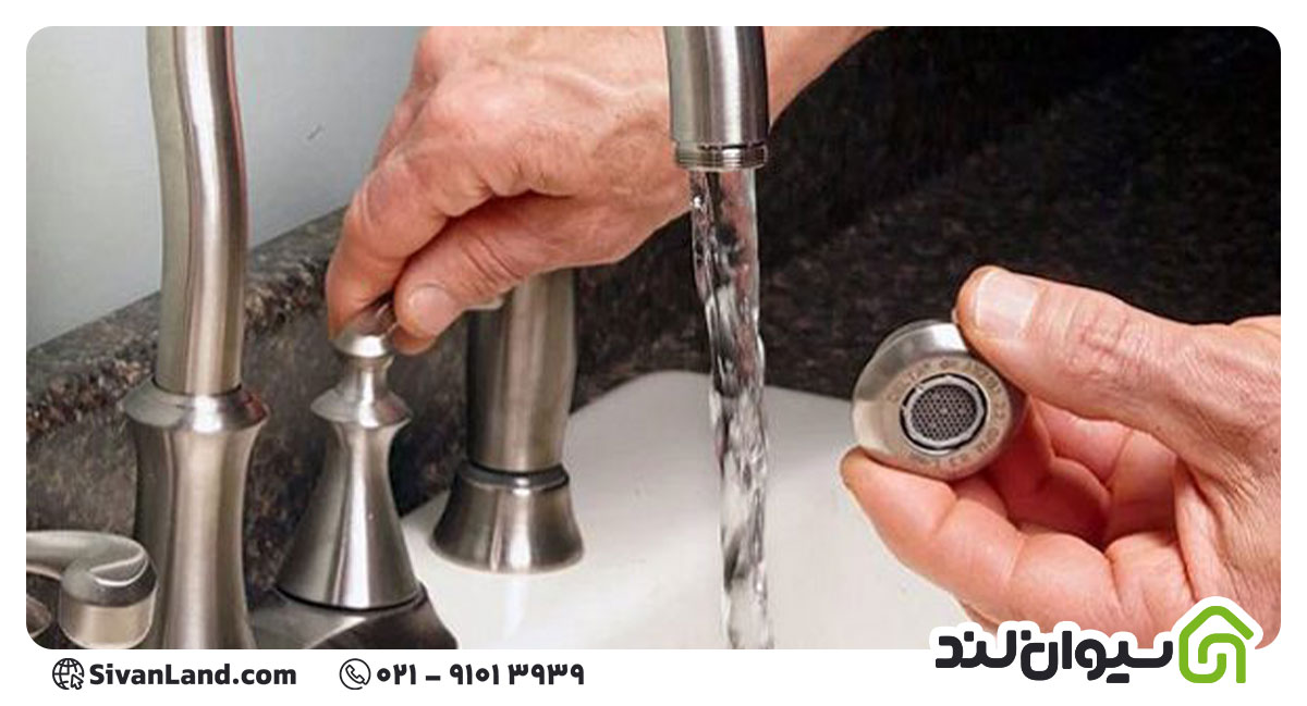 علت کم شدن فشار آب شیر اهرمی