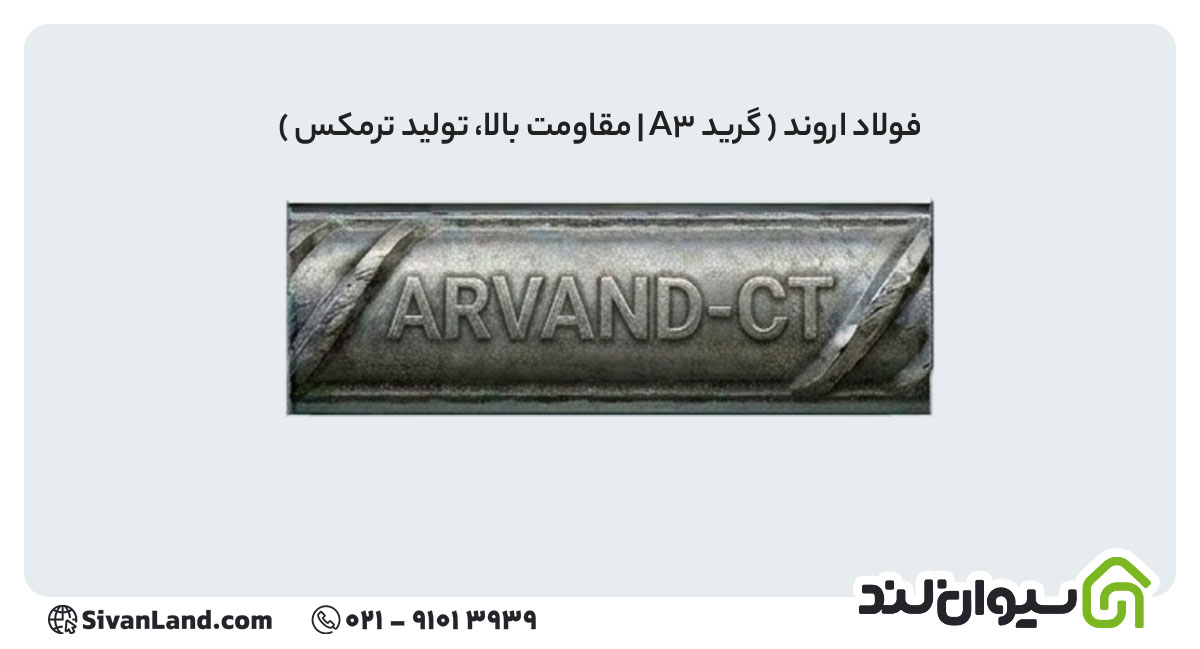 علامت اختصاری میلگرد فولاد اروند