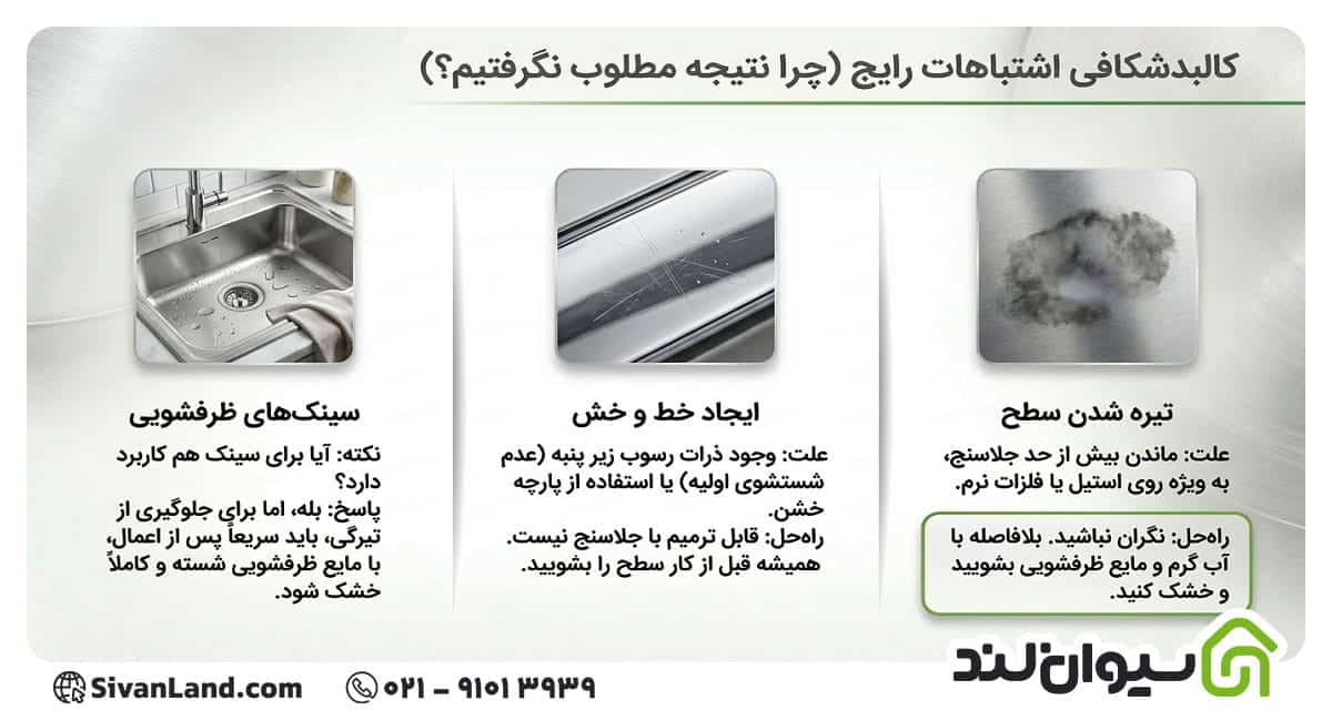 اشتباهات رایج هنگام استفاده از جلاسنج شیرآلات