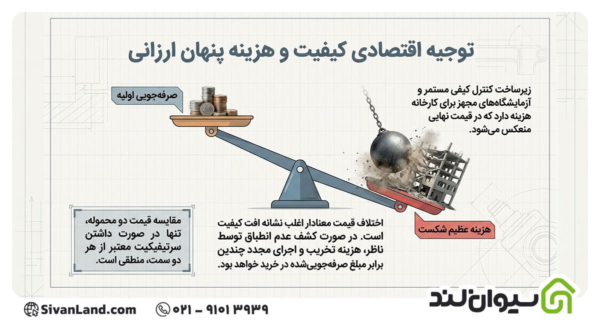 رابطه سرتیفیکیت میلگرد با قیمت آن
