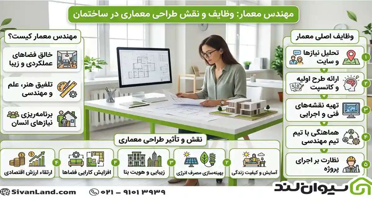 مهندس معمار کیست و چه وظایفی دارد؟ راهنمای کامل نقش معمار در ساختمانسازی 1 1 مهندس معمار کیست