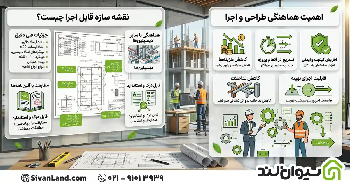 نقشه سازه قابل اجرا چیست؟ اهمیت هماهنگی طراحی و اجرا 1 1 نقشه سازه قابل اجرا چیست