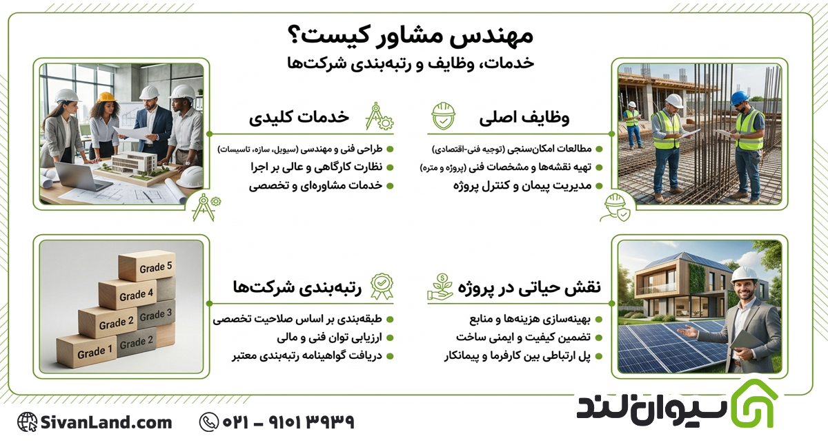 مهندس مشاور کیست؟ نقش واقعی، رتبه بندی و مسیر ورود به این حرفه 1 1 مهندس مشاور کیست